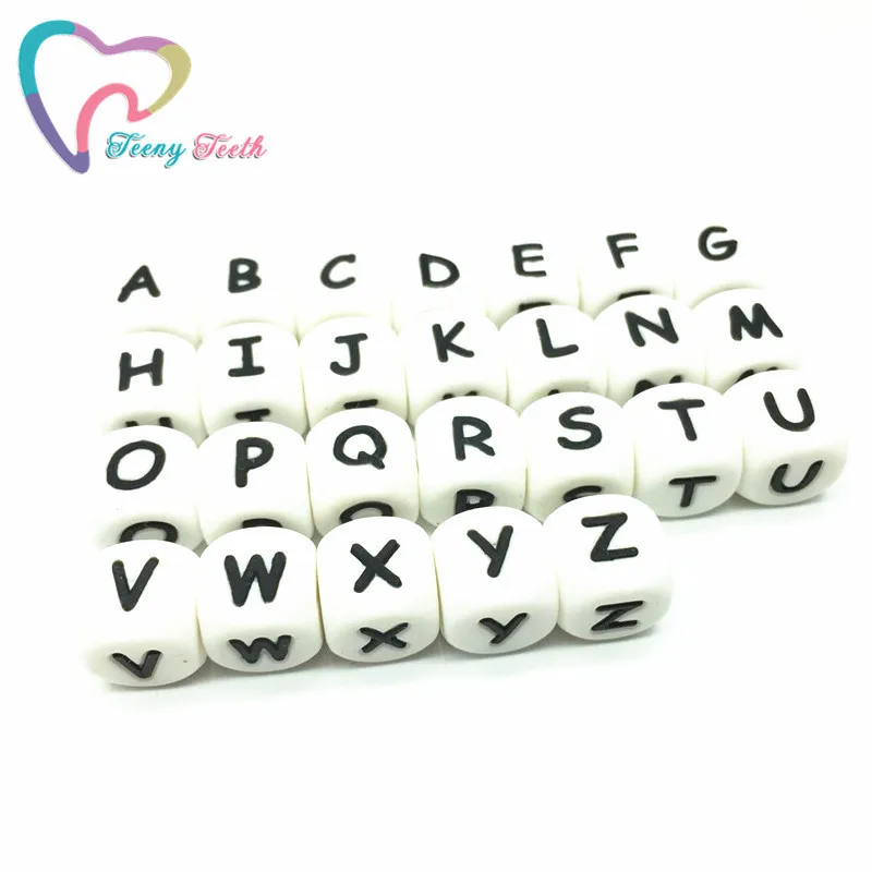 Teeny Teeth 1500 шт. оптовая продажа силиконовые бусины без бисфенола А Английский