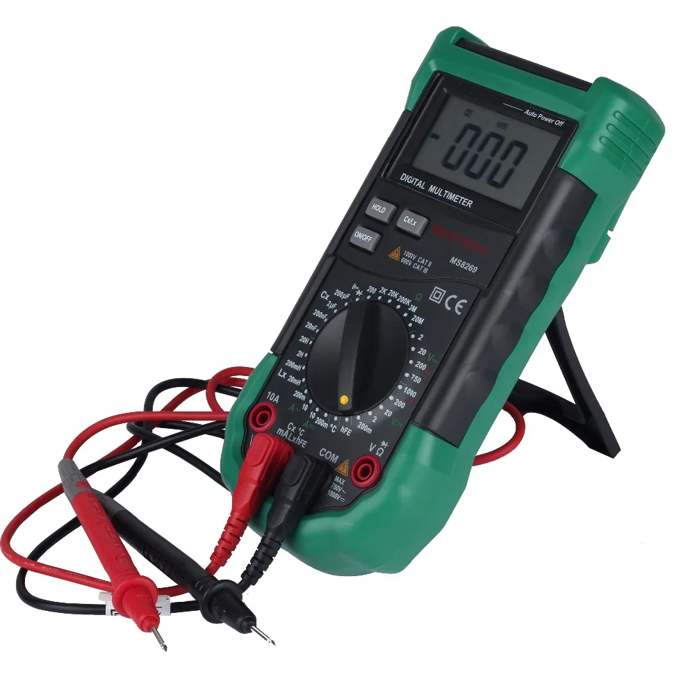 MASTECH MS8269 3 1/2 цифровой мультиметр AC/DC Напряжение сопротивление температура