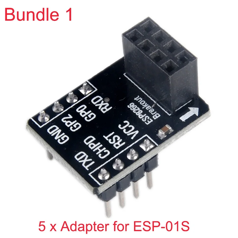 Bundle 1 5 шт. ESP8266 ESP-01S серийный wifi беспроводной приемопередатчик модуль/ESP-01 Breakout плата макет адаптер PCB FZ2400 FZ2178 - Цвет: Bundle 1