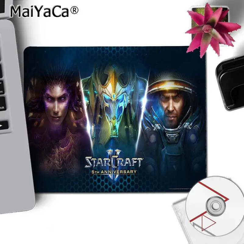 MaiYaCa starcraft 2 Крылья Свободы маленькие игровые коврики для мыши Настольный коврик игровой коврик для мыши для ПК ноутбука - Цвет: No Lock Edge18x22cm