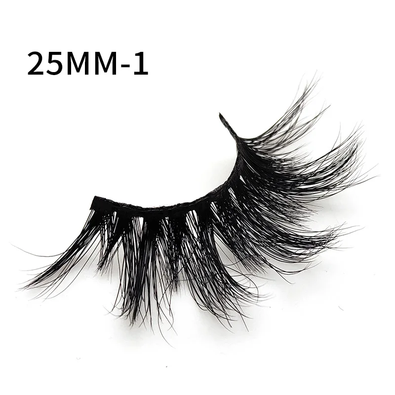 

25mm 3D Exaggeration Messy False Eyelash Extra Length Fluffy Curly Eyelashes Radian Volumn Fake Eyelash Extension Makeup Tool