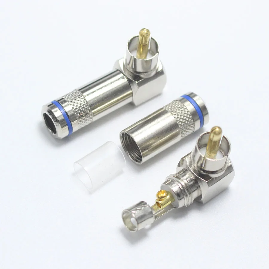 1 шт. зеленый RCA штекер без сварки прямоугольный прямой угол AV аудио разъем