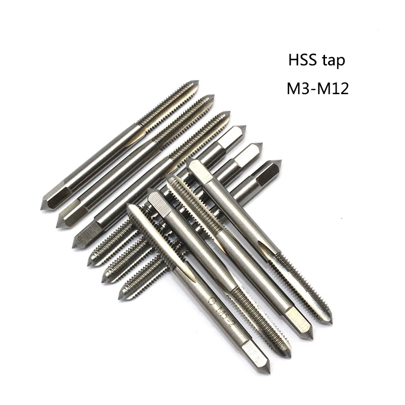 1 шт. M3/M4/M5/M6/M8/M10/M12 HSS H2 машина прямой флюированный кран набор сверл ручной