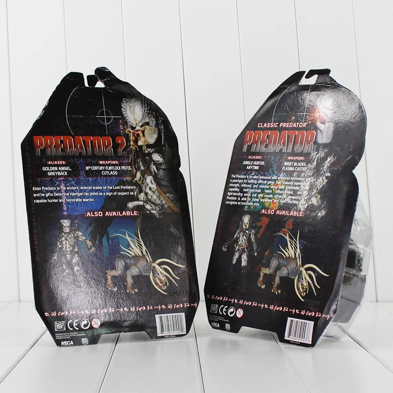 2 шт./лот NECA Predator Классическая фигурка старшего хищника игрушки Alien модель фигурки