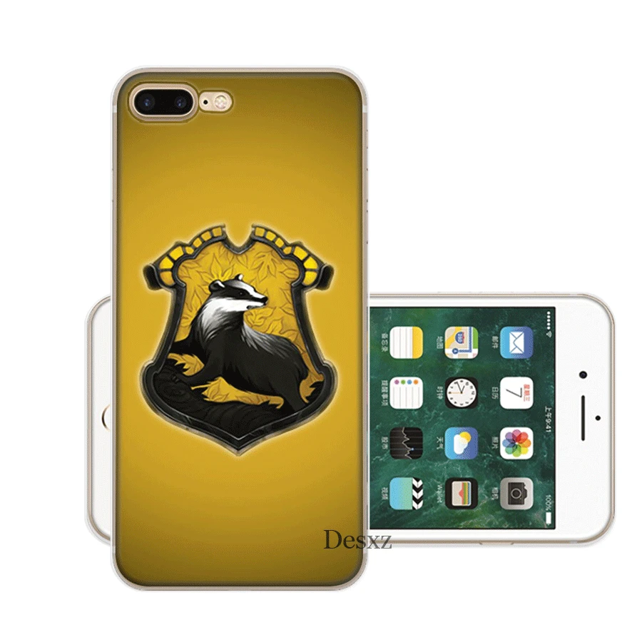 Чехол Hogwarts Hufflepuff для iPhone 6 6s 7 8 Plus 11 Pro X XS Max 5 5S SE |