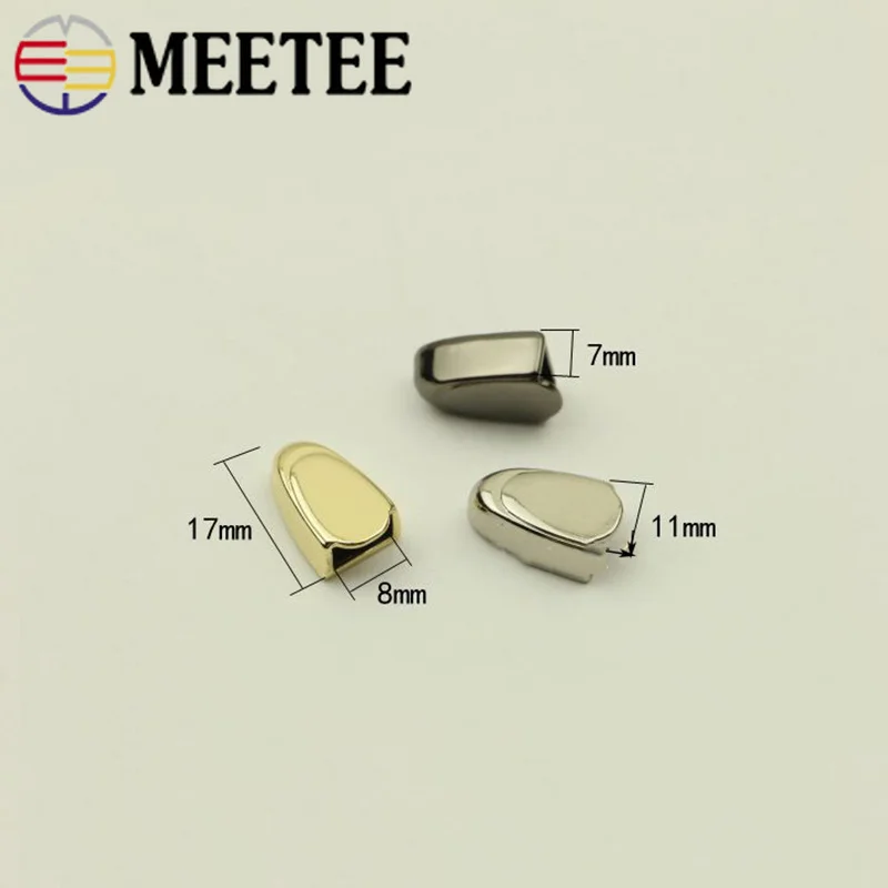 Meetee 10 шт. металлическая застежка молния хвост зажим Пряжка DIY сумка Сумки для