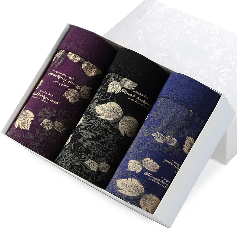 Лидер продаж высококачественные модные мужские боксеры 3 шт./лот мужское нижнее