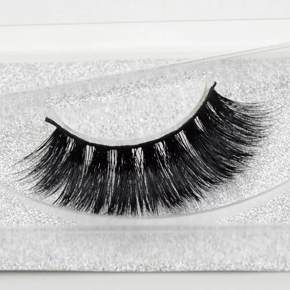 Visofree 3D Real Mink lashes Invisible band Hand Made Full Strip Thick winged transparent ciliosos A14 | Красота и здоровье