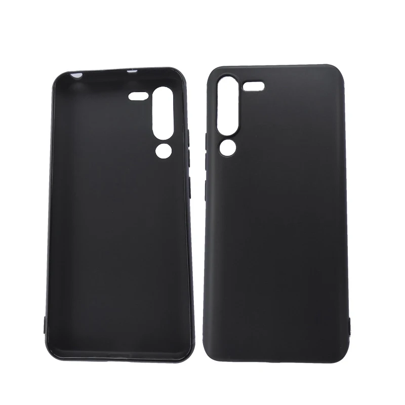 Чехол для Lenovo Z6 Pro силиконовый чехол мягкий ТПУ матовый однотонный черный