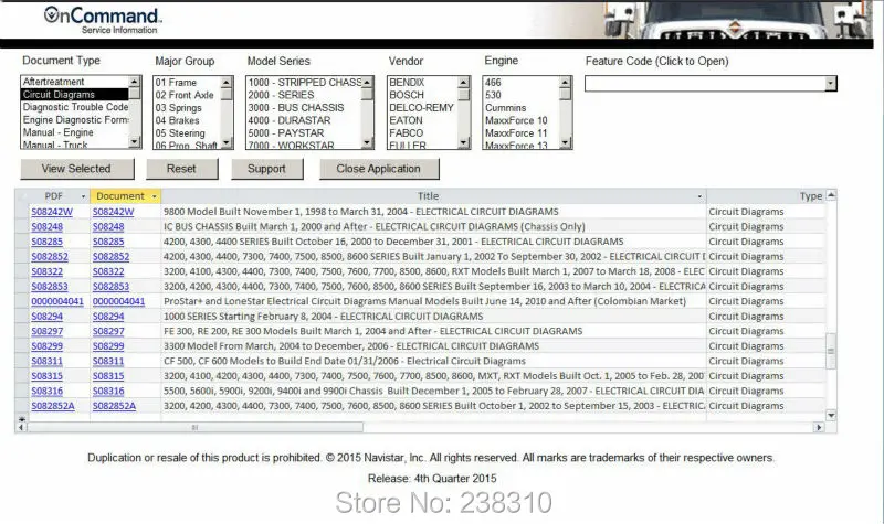 Бесплатная доставка Международный грузовик ISIS Navistar OnCommand Сервисная информация