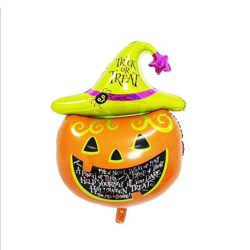 

Happy Halloween Balloons Set Pumpkin Cat Bat Horror Halloween Decoration Eye Charm Foil Balloons Banner Halloween Party Supplies