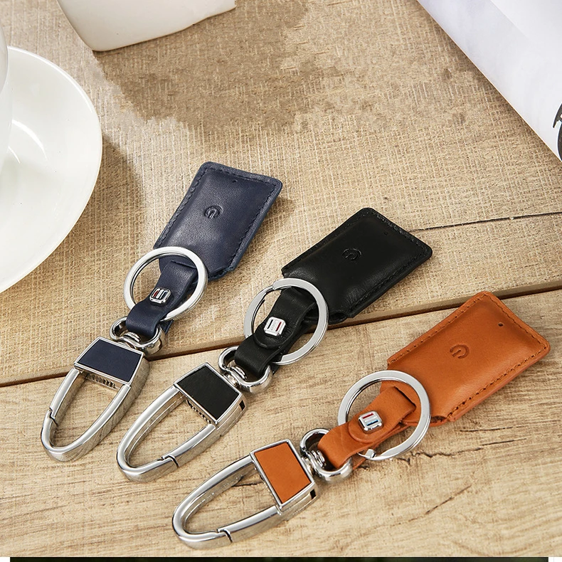 Умный автомобильный кожаный брелок для поиска ключей Bluetooth GPS локатор с