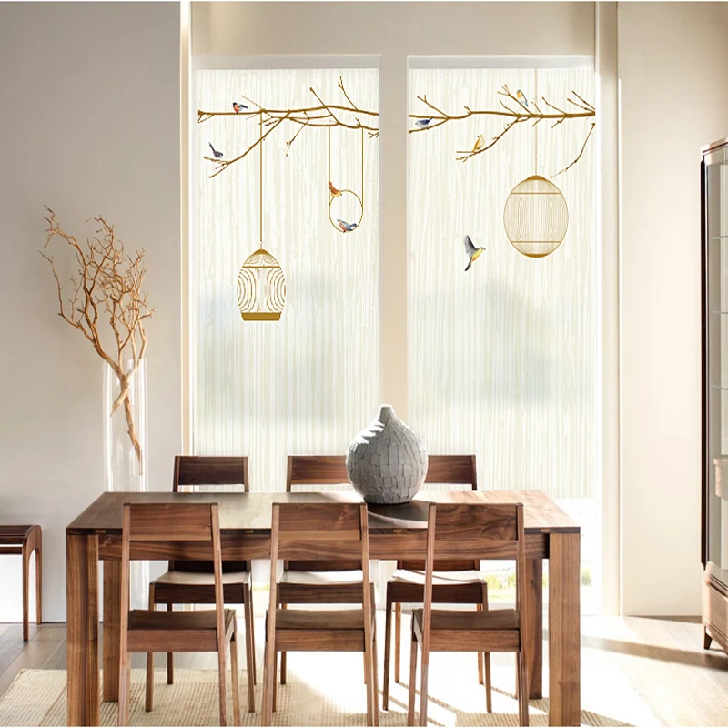 Наклейки на окна балкон подоконник полупрозрачный непрозрачный китайский