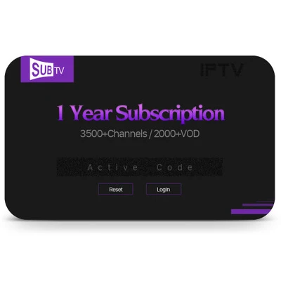 Онлайн ТВ SUB tv QHD tv IUD tv IP tv подписка 3500 каналов Германия французский испанский Италия Арабский IP tv Smart медиаплеер Live - Цвет: 1 year SUBTV