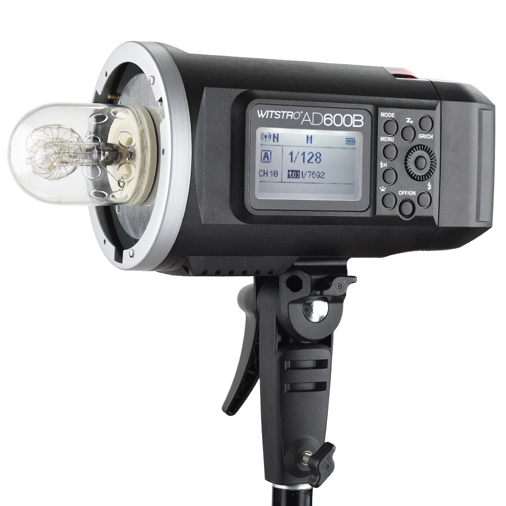 

Godox AD600B 600Ws TTL High Speed Sync Outdoor Flash Strobe Light with Built-in 2.4G Wireless X System and 8700mAh Battery