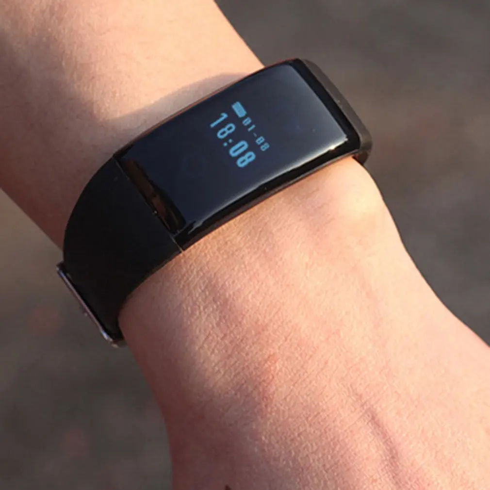D21 цветной экран Bluetooth Smartband монитор сердечного ритма водонепроницаемый трекер