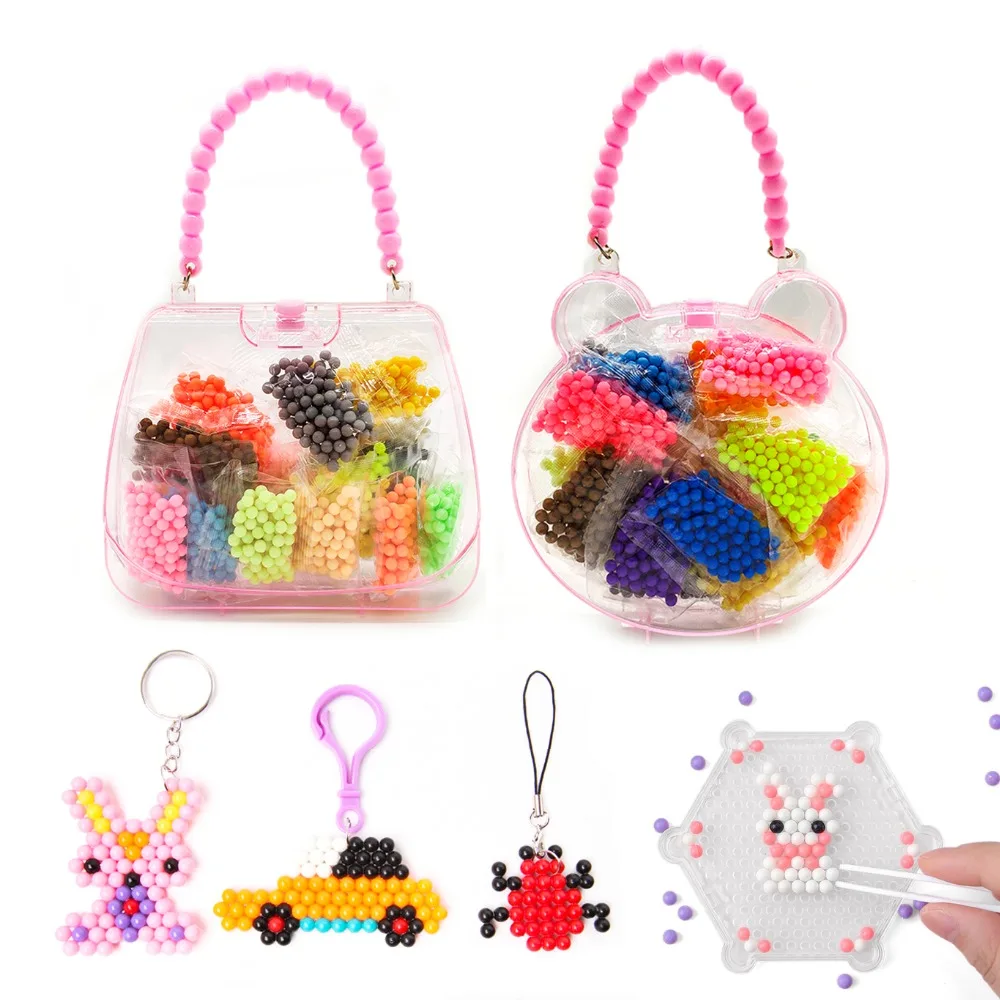 20 цветов Подарочная коробка посылка aquabeads DIY Дети Аква Вода бусины спрей Магия ручной работы 3D головоломки Развивающие игрушки для девочек для детей аква бисер аквабисер аквабитсц для детей бусины