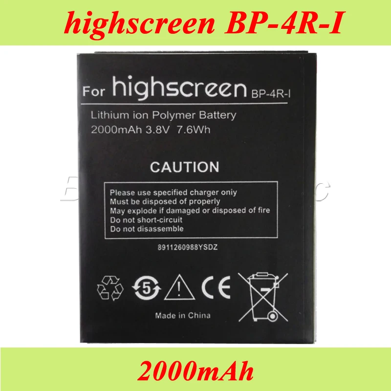 

Highscreen BP-4R-I Battery 2000mAh Accumulator