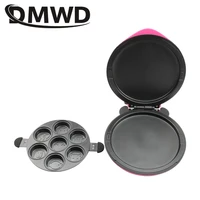 dmwd electric crepe waffle maker mini baked pizza muffin pancake cooker breakfast cake baking machine frying pan barbecue grill