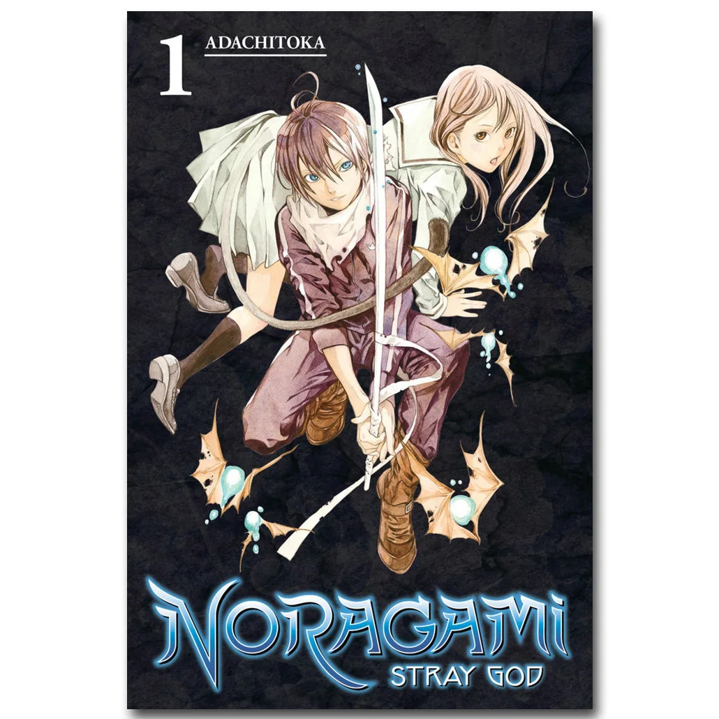Распечатанный постер из шелковой ткани Noragami аниме Yato Yukine Iki Hiyori изображение для