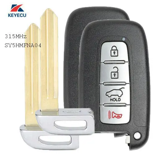 Keyecu Замена дистанционного ключа Fob 315 МГц ID46 для Hyundai Kia 2011 2013 SY5HMFNA04|Ключ от авто| |
