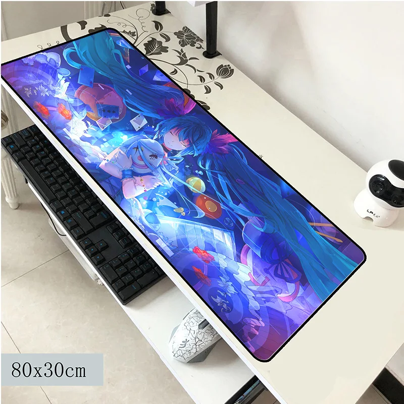 Хацунэ Мику коврик для мыши 800x300x3 мм коврик для мыши ноутбук Рождественский коврик для мыши notbook компьютерный игровой коврик популярные игровые коврики для геймеров