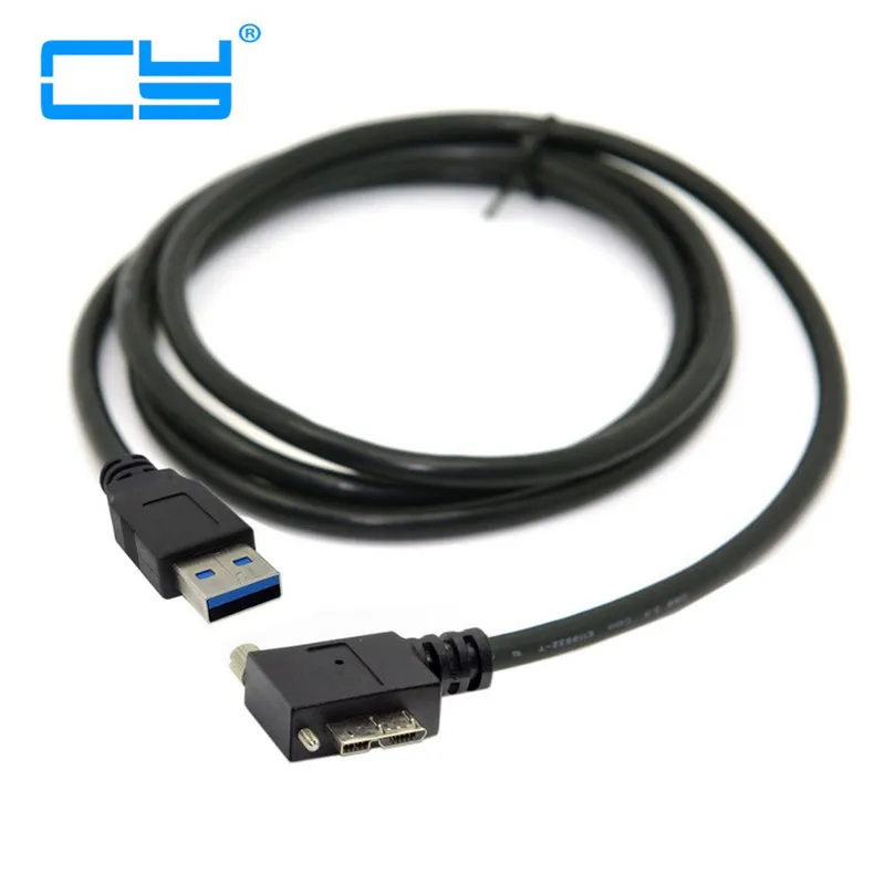 

1,2 м 4 фута 5 м 16 футов 90 градусов левый Угловой Micro USB, винт крепление к 3,0 кабелю данных для промышленной камеры 120 см 500 см