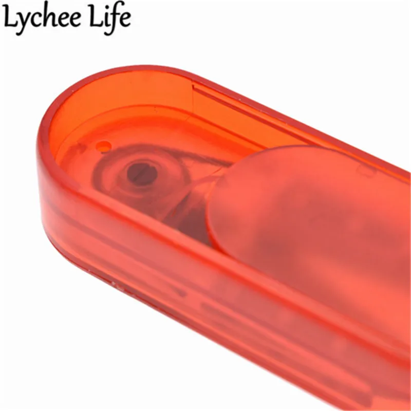 Lychee Life мини безопасные ножницы случайный цвет ABS ножницы из нержавеющей стали DIY Ручная работа швейная одежда текстильные аксессуары