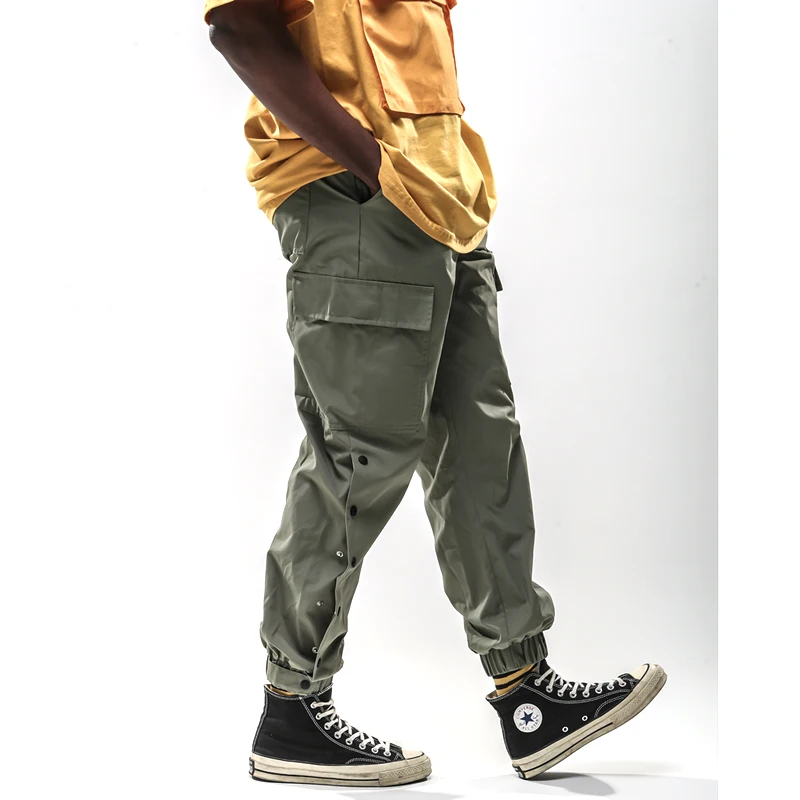 Брюки султанки мужские с карманами на пуговицах повседневные джоггеры