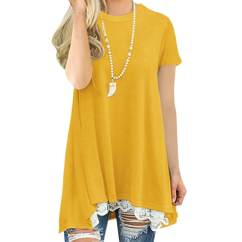 

Tees Maternity Clothing Summer Lace Top maternity t-shirt basic short-sleeve cotton Clothes For Pregnant Women maternity clothes