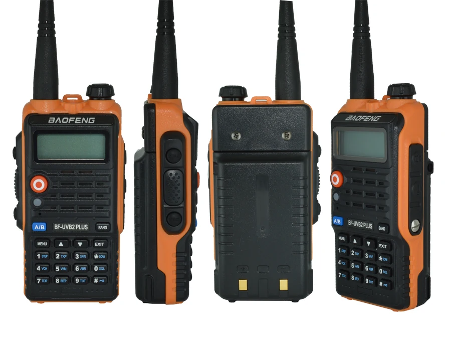 2 шт. Baofeng UV-B2 Plus рация Двухдиапазонная VHF/UHF 128CH двухстороннее радио Светодиодный светильник BF UVB2 Ham CB радиоприемопередатчик