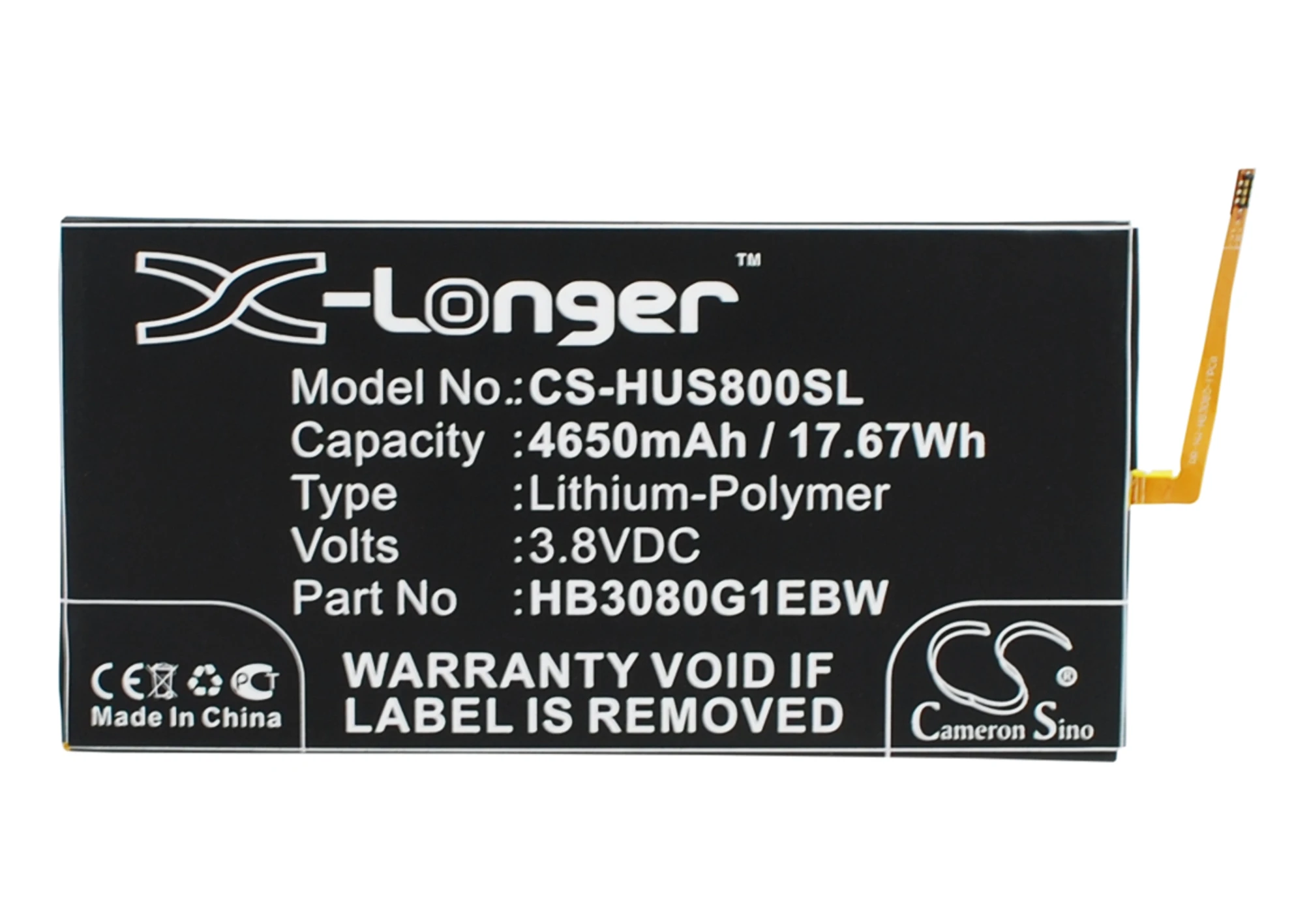 Обновленная батарея 4650mAh HB3080G1EBW для Huawei S8 701u 701W 301L 301U 301w 303L 306L|Цифровые