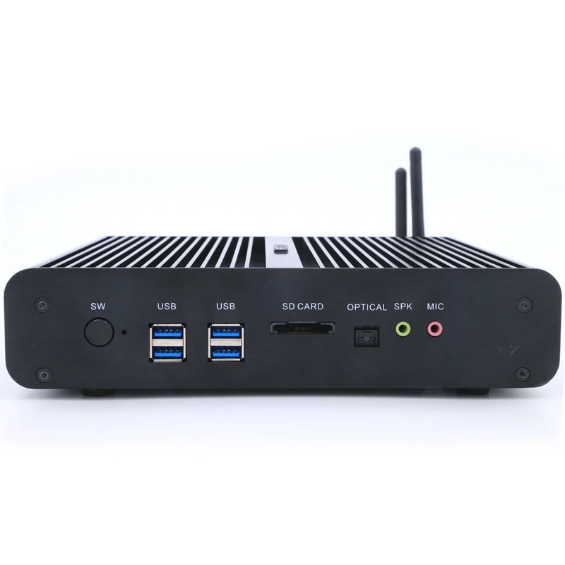 Intel Broadwell Core i7 5550u безвентиляторный мини ПК windows 10 Linux HD графика 6000 мини Itx Компьютер i7 4500U Dual Lan 4 к HTPC
