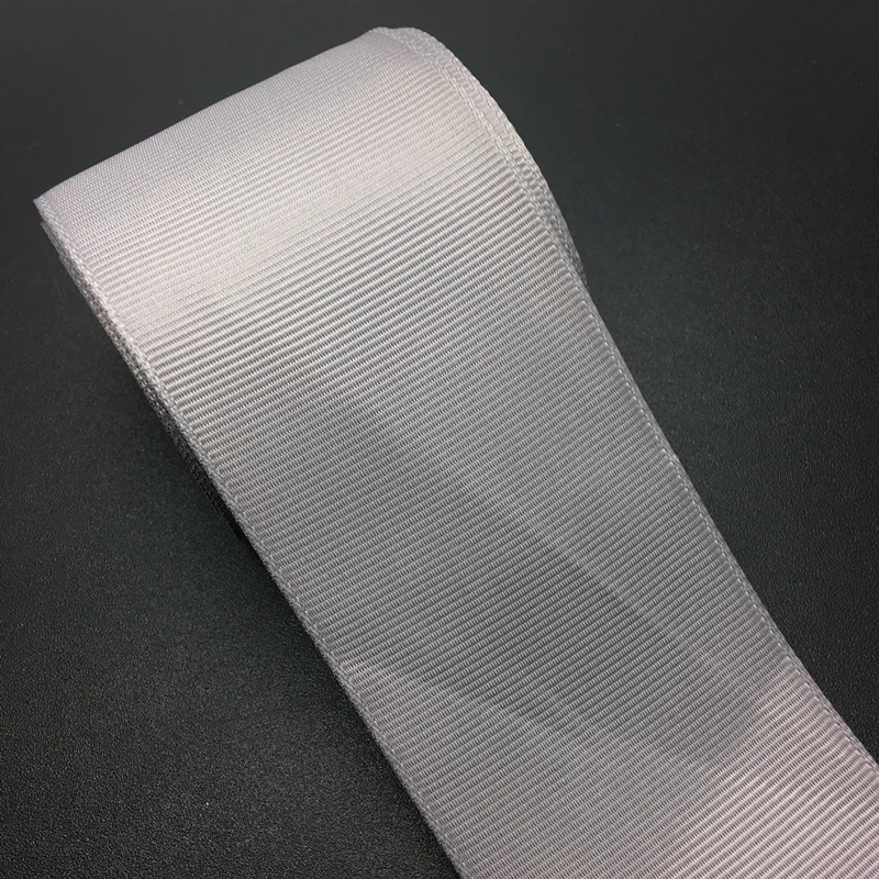 5 ярдов/партия 2 &quot(50 мм) серая Grosgrain лента для свадебной вечеринки украшение