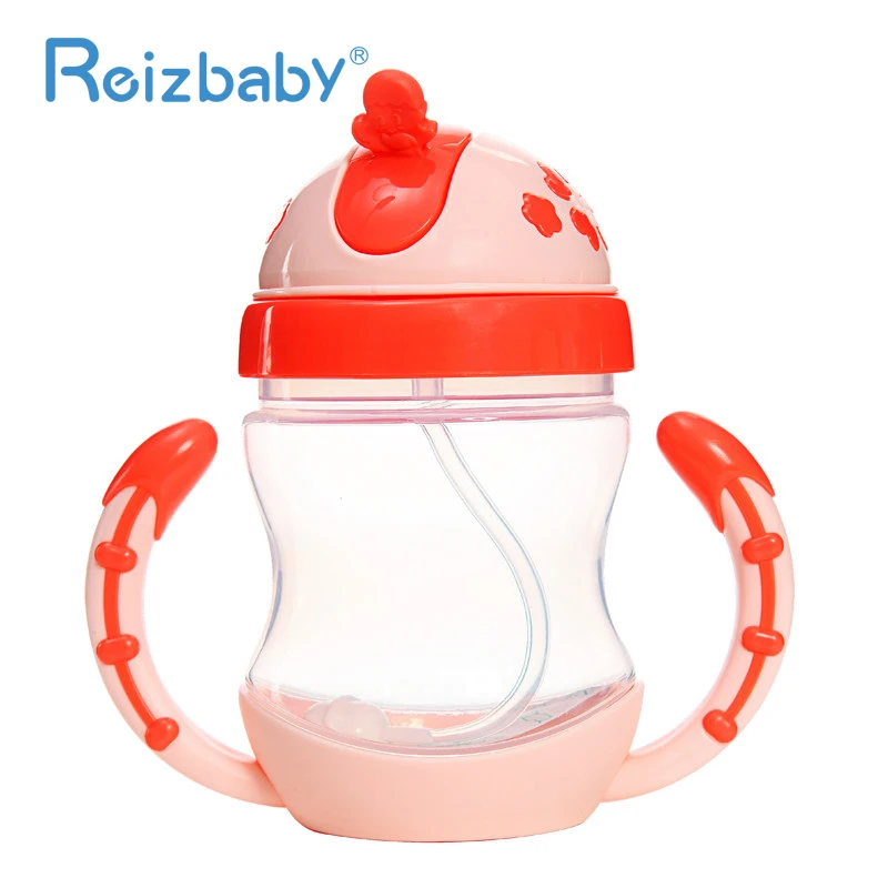 REIZBABY соломенная ручка мл Baby Sippy чашка с соломинка для коктейлей Дети Детские
