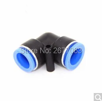 PV 8 мм Пневматический воздушный фитинг Пластик локоть соединения L разъем шланга