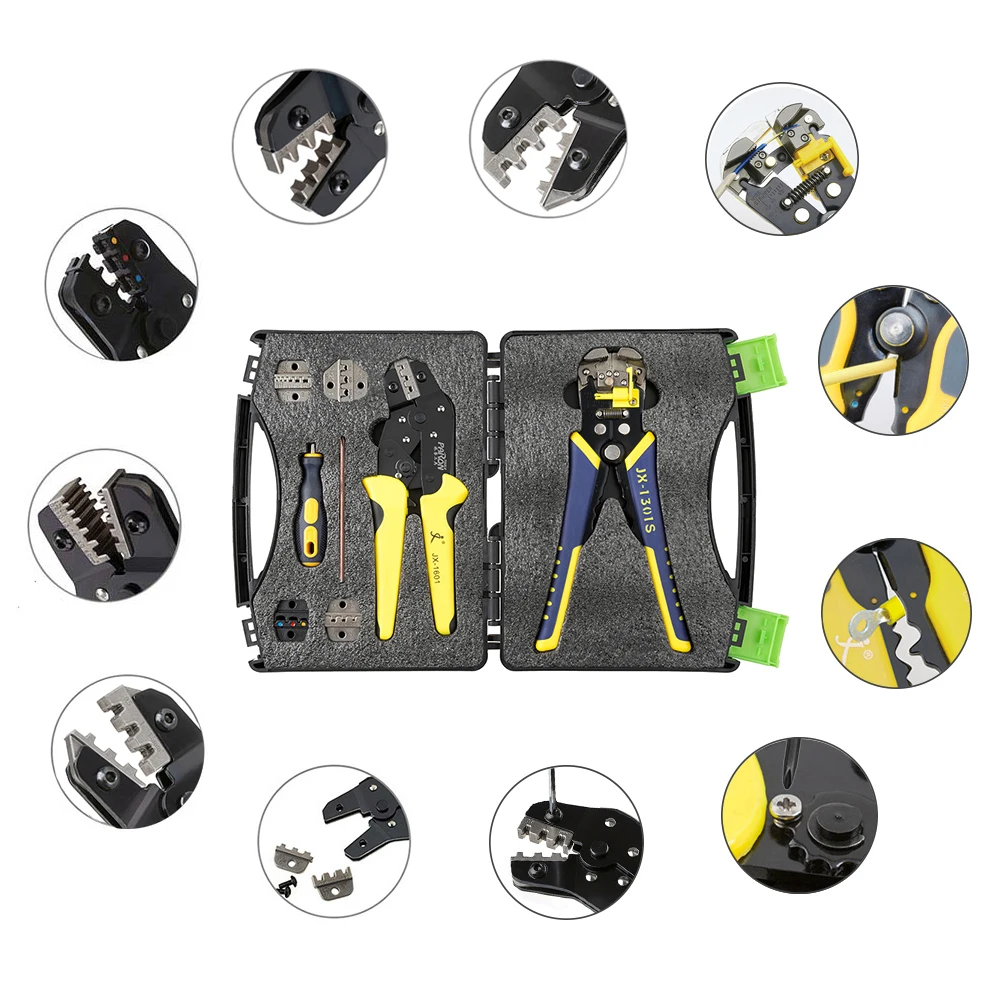 Набор инструментов для обжима проводов с храповым наконечником | Инструменты