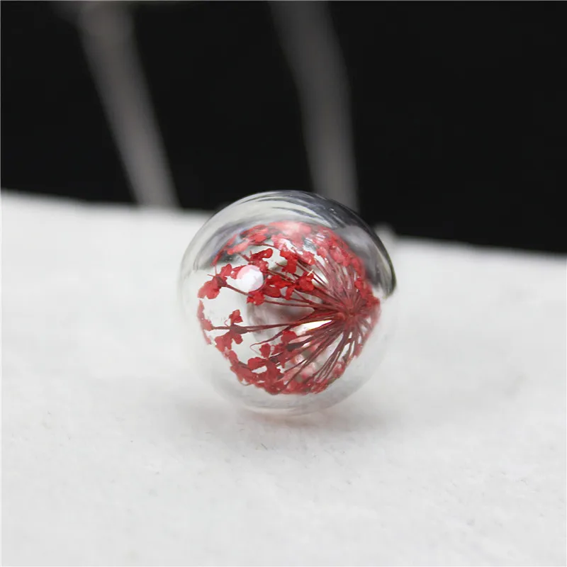 Женское серебряное ожерелье и кулоны с настоящими цветами 2019|Цепочки| |