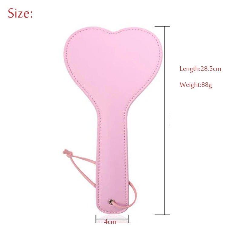 Из искусственной кожи сексуальная весло в форме сердца кнут косплэй костюм БДСМ