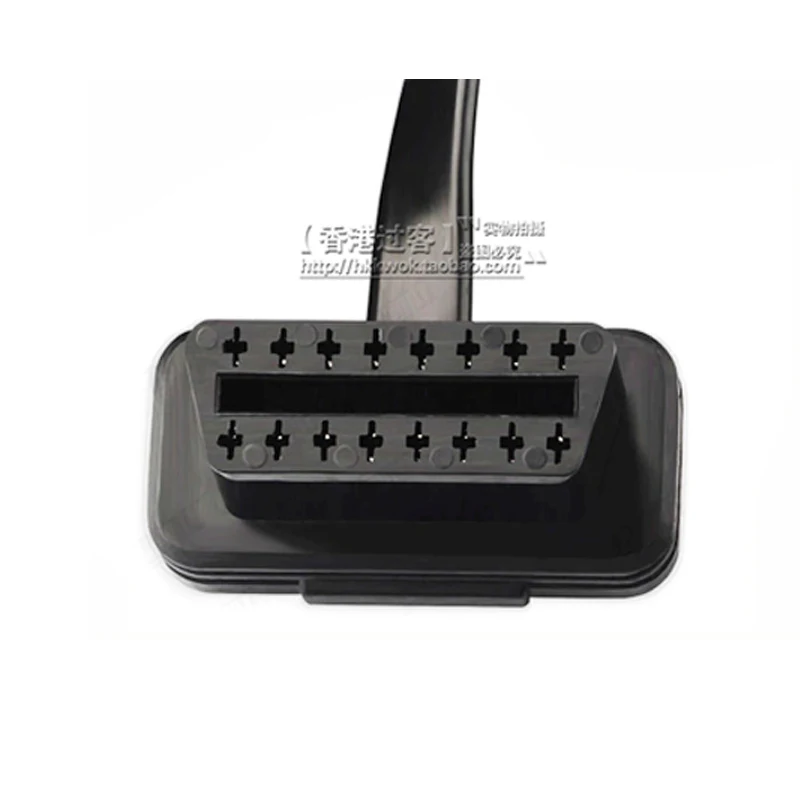 Диагностический кабель ELM327 плоский тонкий кабель-лапша OBD2 OBDII OBD 16 контактов 0 6 м 1