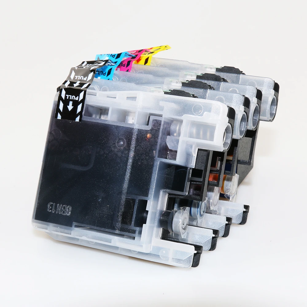 With Chip 4Pcs LC223 LC221 Compatible Ink Cartridge For Brother MFC-J4420DW/J4620DW/J4625DWJ480DW/J680DW/J880DW Printer | Компьютеры и