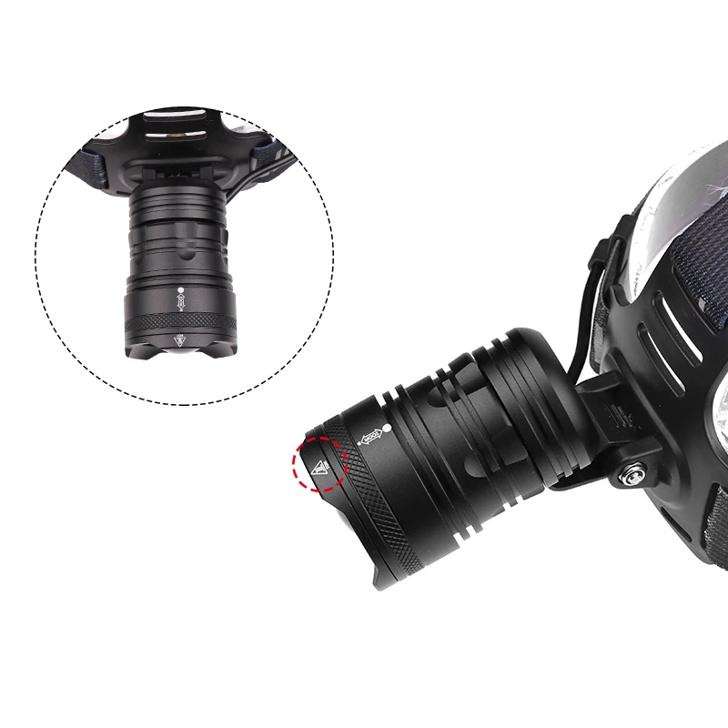 Z10Litwod 2808 Оригинал XLamp XHP70.2 Led 32 Вт светодиодный налобный фонарик с линзой 4292lm