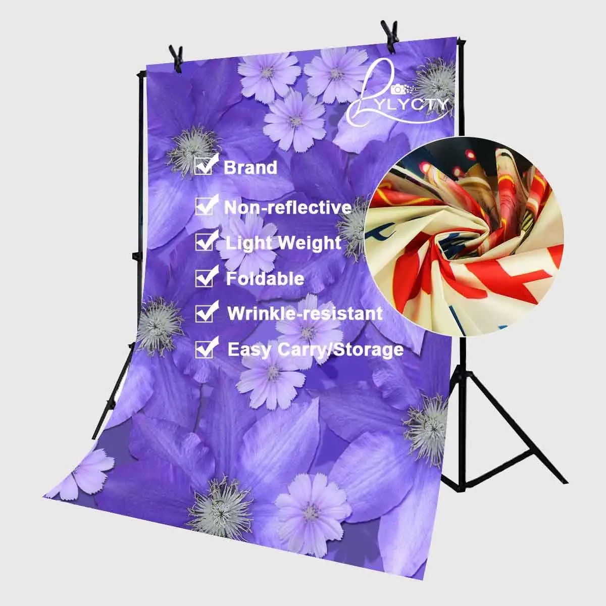 5x7ft Backdrop Ultra Violet Flower Wall Photography Background Pantone | Электроника