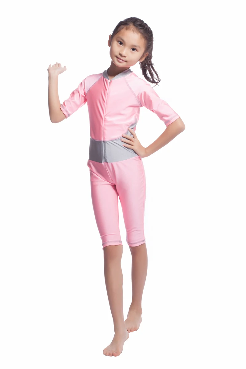 Muslim swimwear Islamic Swimsuit children traditional clothing for kids Turkish Arab Dubai Indonesia girls maillot hw20A |