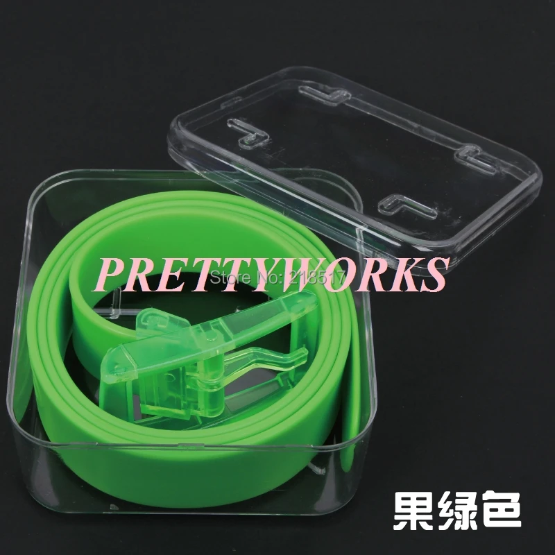 Пояс унисекс карамельный цвет пояс пластиковый Желейный гипоаллергенный ремень