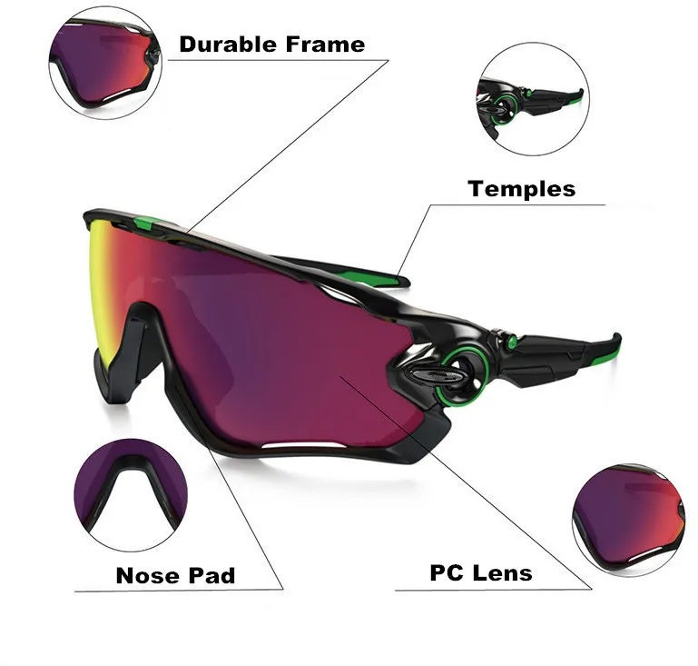 Cycling Glasses UV gafas ciclismo Women Polarized MTB Eyewear Sport oculos Bike Goggles for Men Multi Color-3 Lens | Спорт и