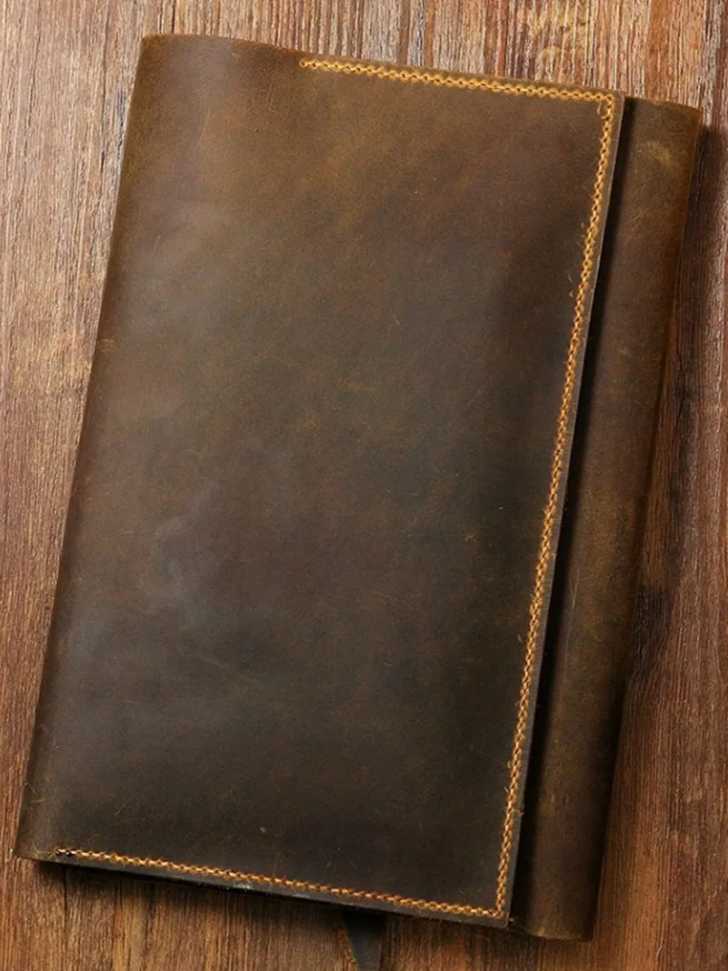 Чехол карандаш из потертой кожи для художника A5 Moleskine кожаный футляр ноутбука