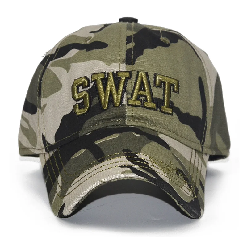 Новая камуфляжная армейская Кепка SWAT бейсбольная кепка Bone Militar Мужская в