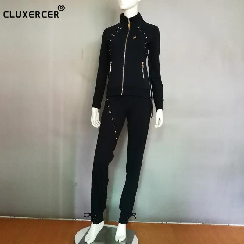 Комплект из двух предметов спортивный костюм для женщин элегантный пиджак и