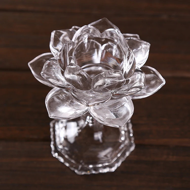 Хрустальный подсвечник Fengshui свадебное украшение домашний декор в виде чайного